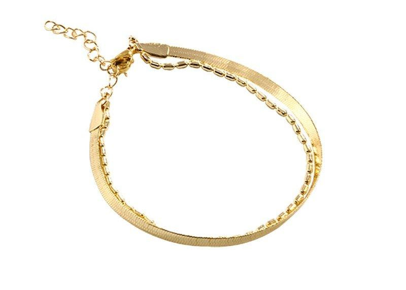 TBCH400 HJF Double Chain Bracelet Adjustable