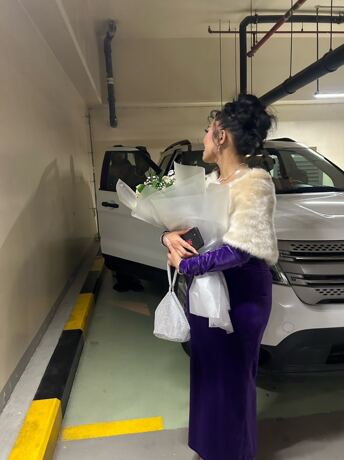 Rhinestone Decor Bucket Bag Mini