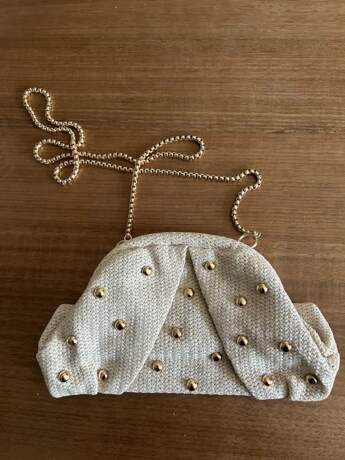 Retro Minimalist Woven Crochet Clutch