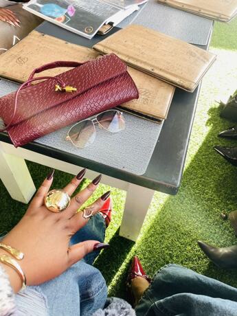 Woven Clutch Handbag