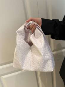 Fashionable Underarm Small Handbag, 2025 New Woven Crescent Bag, Versatile Small Tote Bag