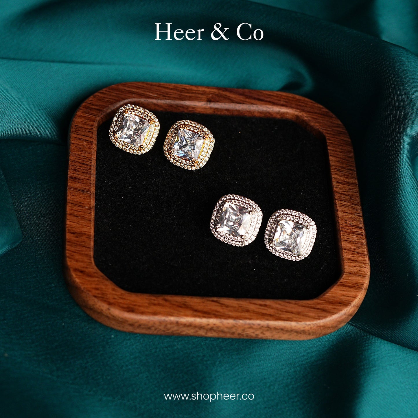 Golden/Silver Dew studs