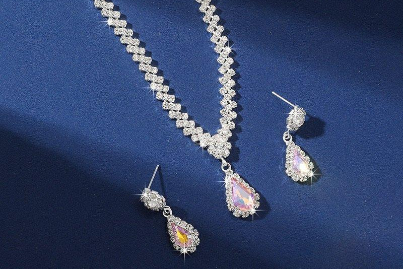 CNSH005 YJJ Flower Tear Necklace Set