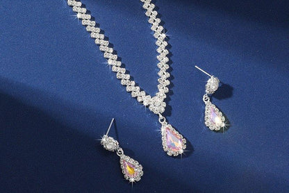 CNSH005 YJJ Flower Tear Necklace Set