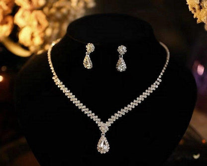 CNSH005 YJJ Flower Tear Necklace Set