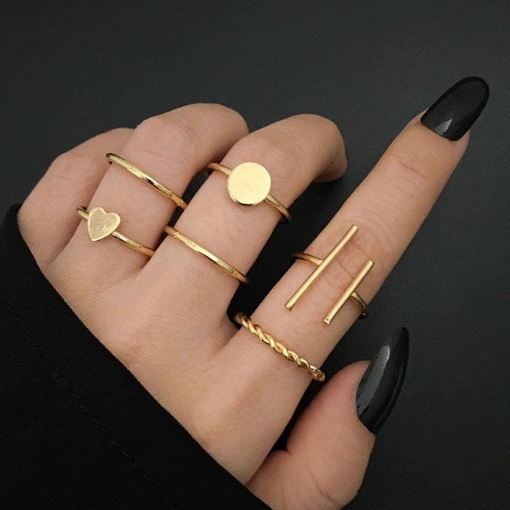CRGH280 LSH 6 Midi Rings Wholesale Price