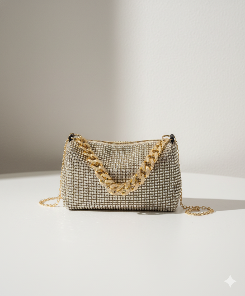 Rhinestone Clutch Bag