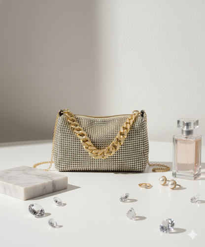 Rhinestone Clutch Bag