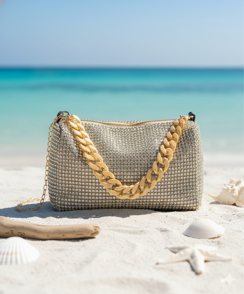 Rhinestone Clutch Bag