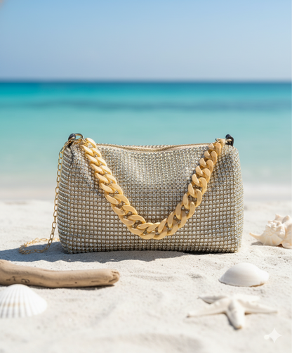 Rhinestone Clutch Bag