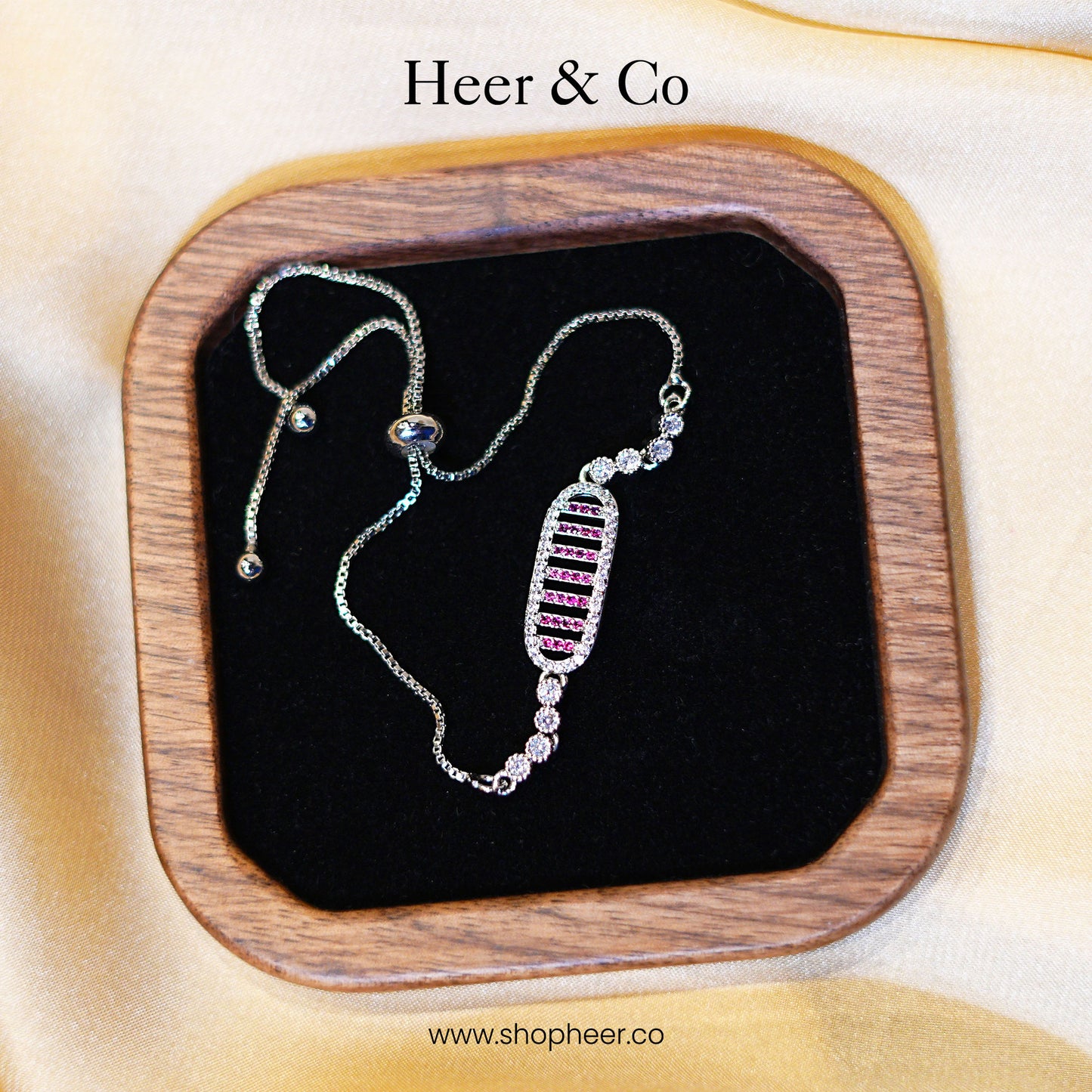 Pink Eternal Link Bracelet