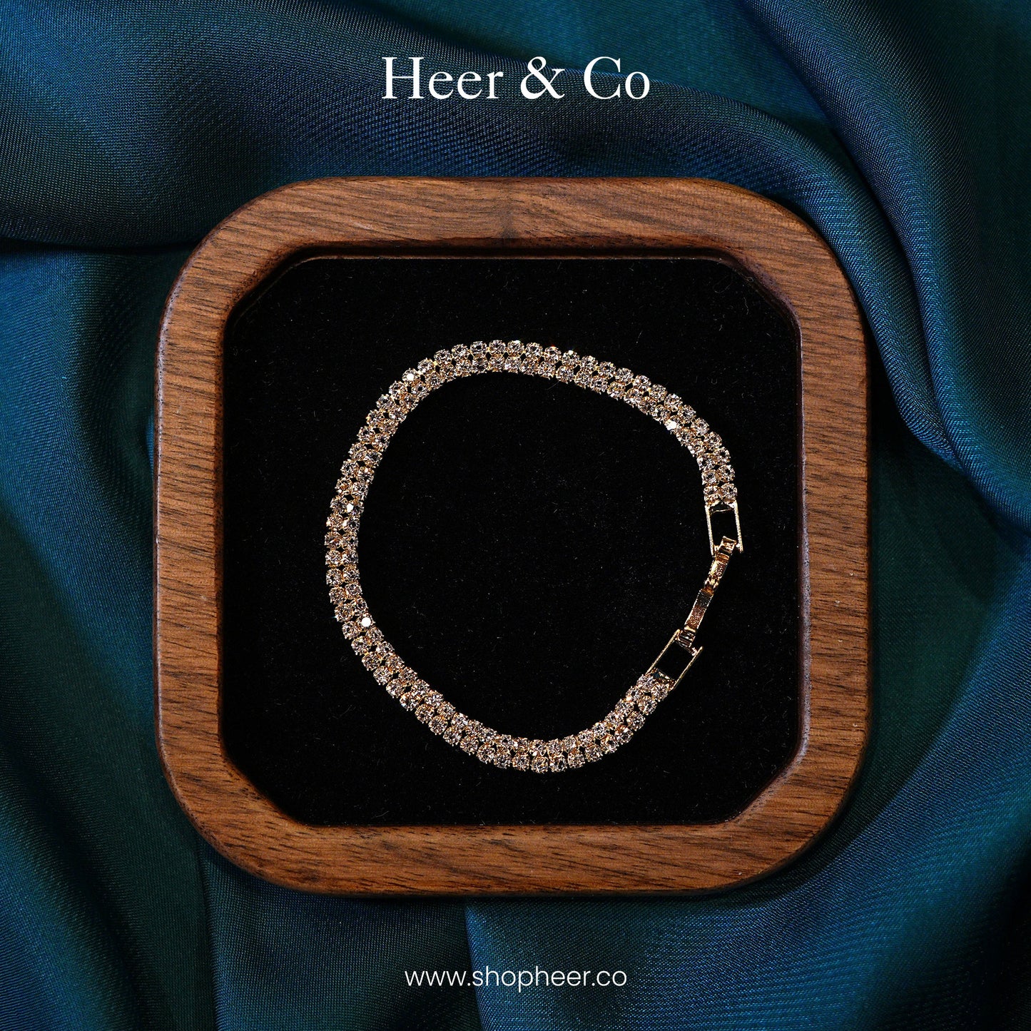 Studded Crystaline Bracelet