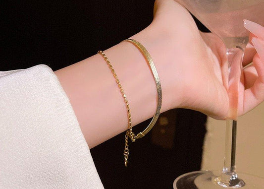 TBCH400 HJF Double Chain Bracelet Adjustable