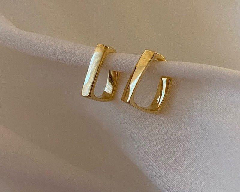 TEHH269 LSH Curb Ear Hoops Pair