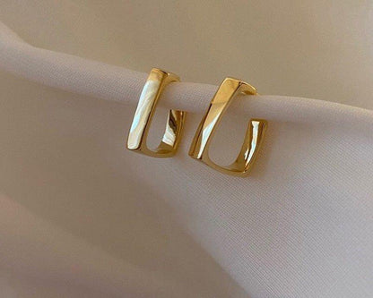 TEHH269 LSH Curb Ear Hoops Pair