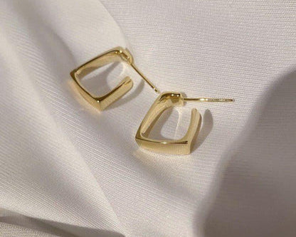 TEHH269 LSH Curb Ear Hoops Pair