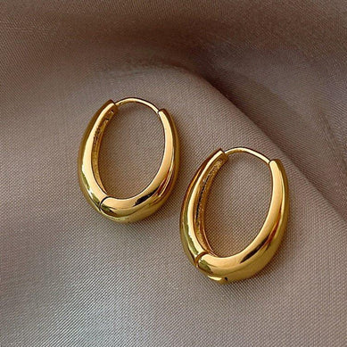 TEHH318 LSH Oval Ear Hoops Pair
