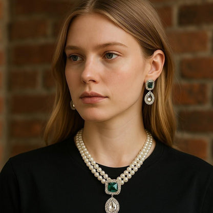 CMLH00063 SDQ Square/Tear Drop Mala Set - CMLH