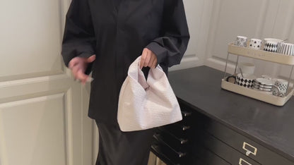 Fashionable Underarm Small Handbag, 2025 New Woven Crescent Bag, Versatile Small Tote Bag